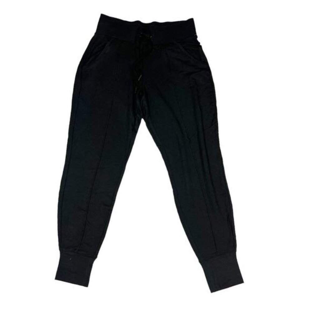 Athleta Bliss Jogger Pants Black Drawstring Cuffed Sweatpants NEW Women's XS